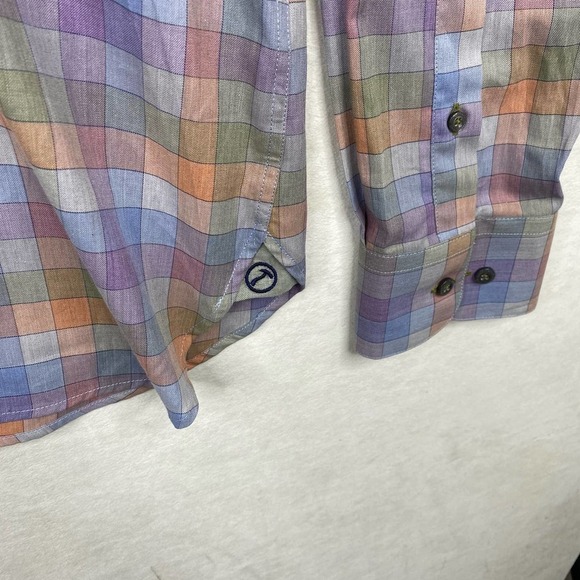 Men's Hammer Made Pastel Colored Tailored Long Sleeve Button Down Shirt-44/17.5 - Picture 4 of 6